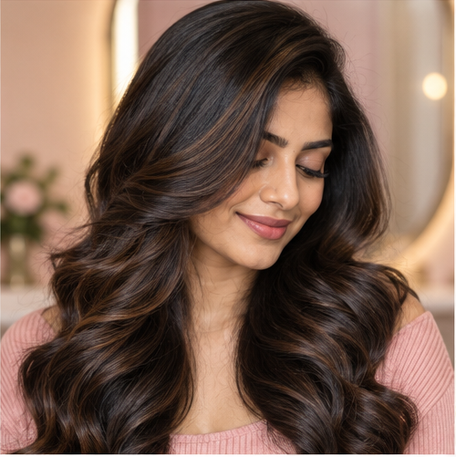 Hair styling at Priya Aesthetic Hub